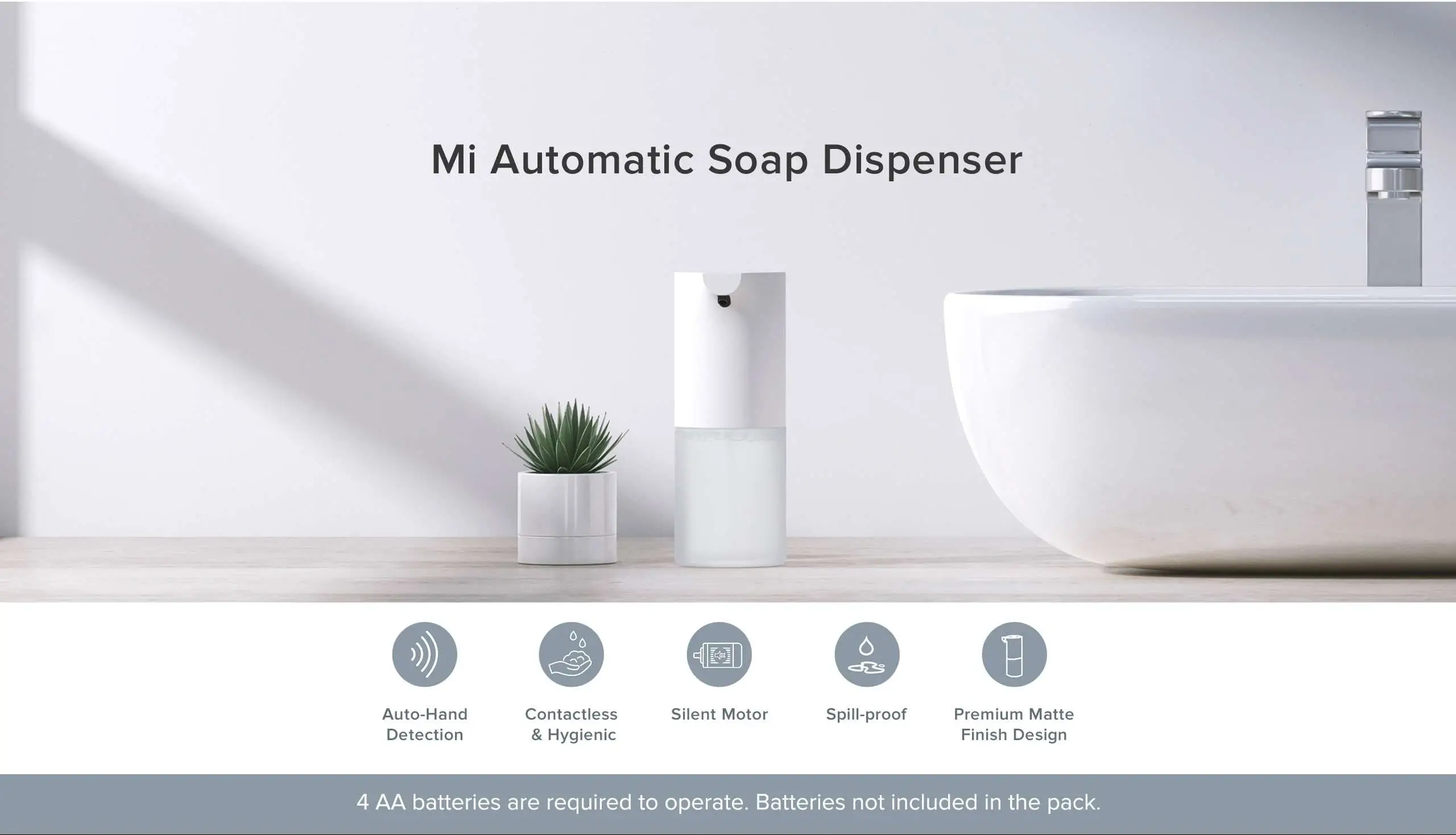 Mi-automatic-soap-dispenser with free Hand Wash